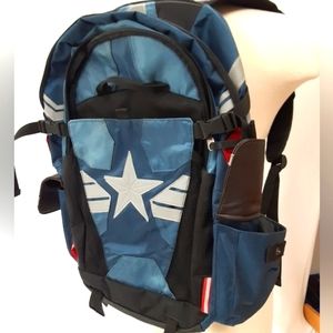 Captain America Civil War laptop backpack multiple pockets Brand New